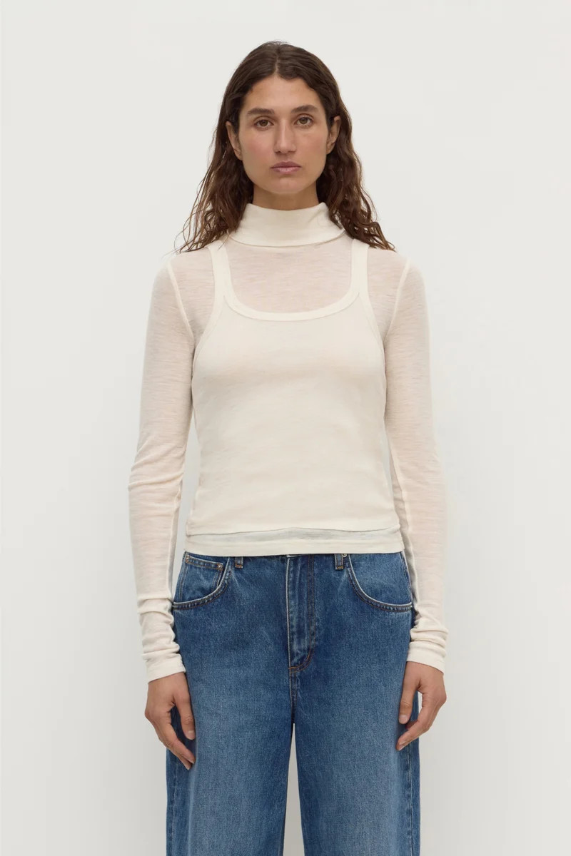 Nora Merino Wool Layered Turtleneck | Assembly Label
