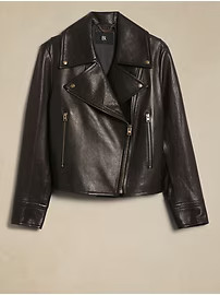 ENOLA LEATHER MOTO JACKET | Banana Republic (US)