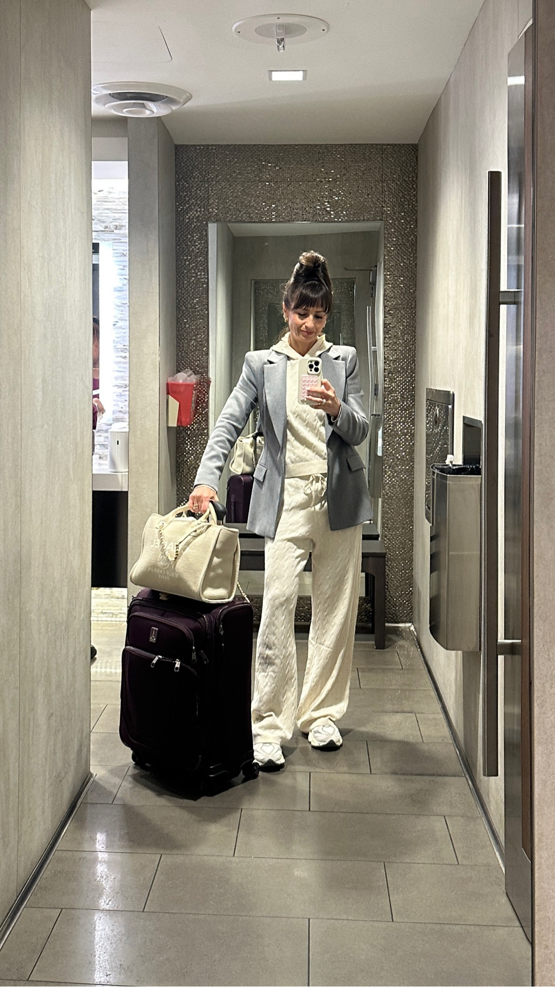 I sized up the pants 2 sizes to a Medium, and the top one aize to a Small. I’m normally a XS. 

Sneakers I sized up half a size

#LTKStyleTip #LTKTravel