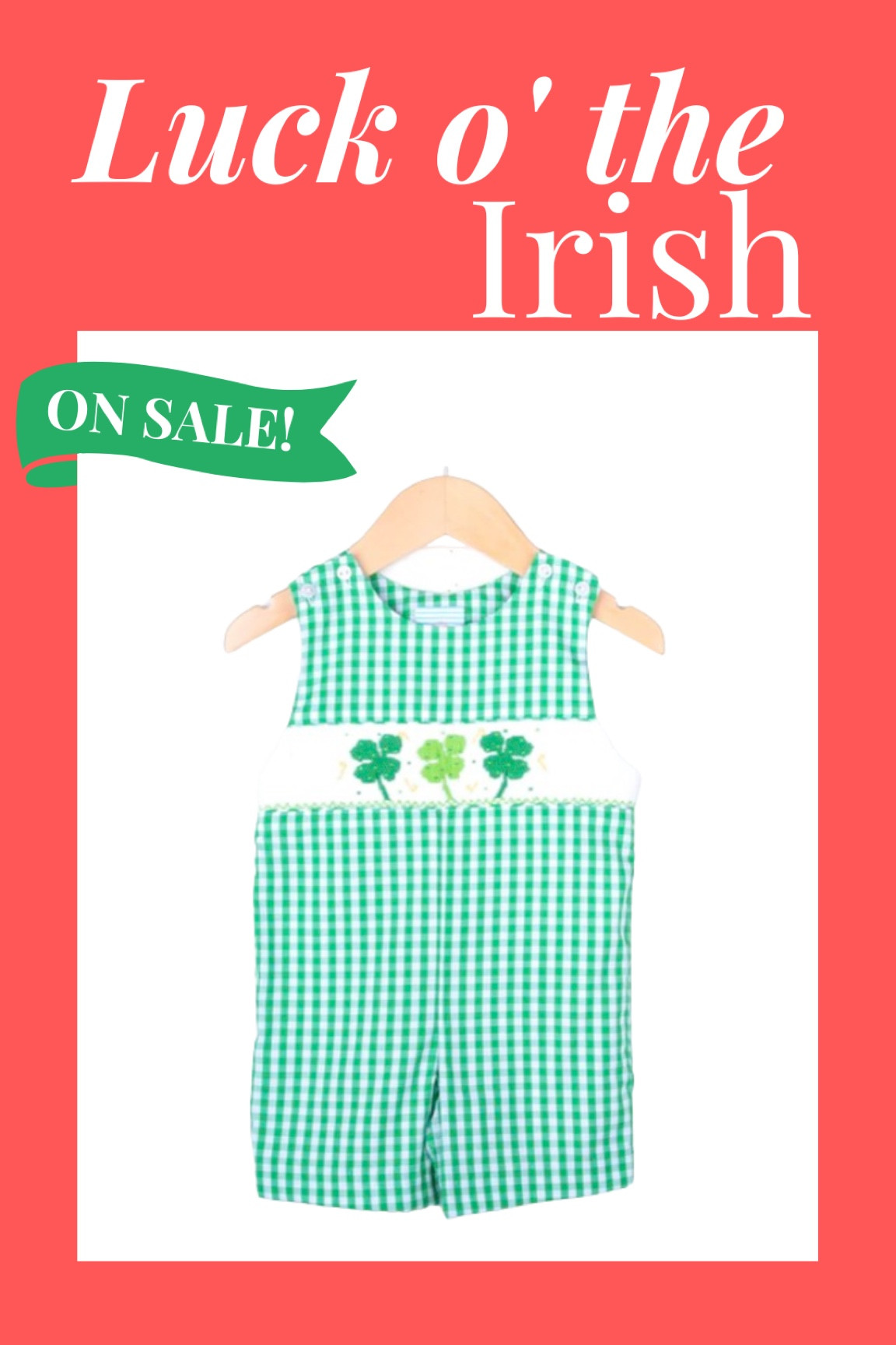 St. Patrick’s Day outfits now on sale at Classic Whimsy! Perfect shamrock dresses, shirts, and sets to keep your little leprechaun from getting pinched!

#LTKbaby #LTKkids #LTKSpringSale