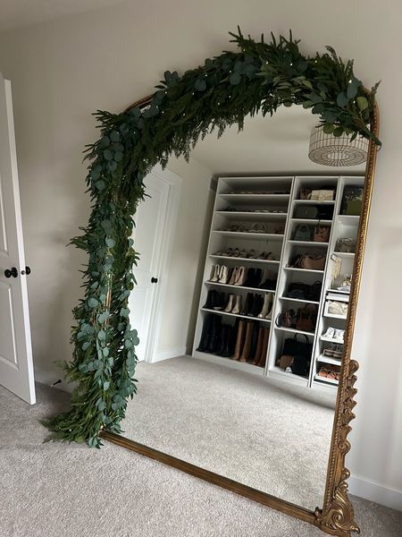 Using 2 strands of this premixed garland for my mirror! Secured with command hooks and added twinkle lights!

Code TAYLORBROWN for 10% off garland 

#LTKHoliday #LTKhome #LTKSeasonal