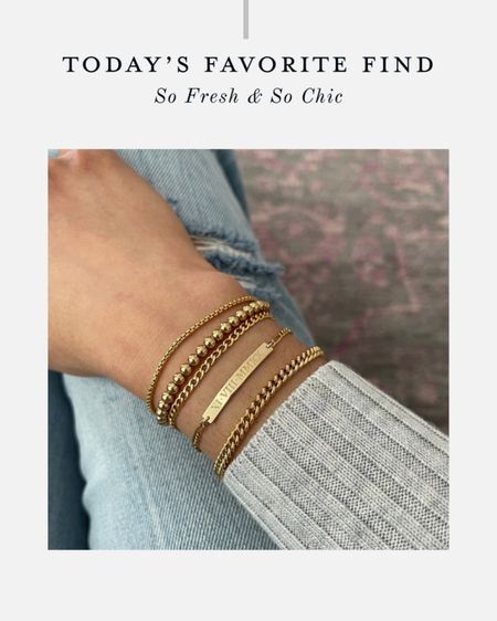 Todays favourite find is this gorgeous gold Roman Numeral bar bracelet! 
-
Gifts for her - jewelry gifts - bracelets for her - personalized jewelry- personalized gold bracelet - Etsy

#LTKHoliday #LTKGiftGuide #LTKstyletip