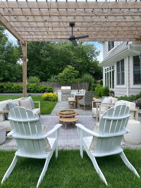 Outdoor furniture faves!! Lovers these Adirondack chairs for extra seating!! 

#patiodecor #outdoorfurniture

#LTKunder100 #LTKSeasonal #LTKhome