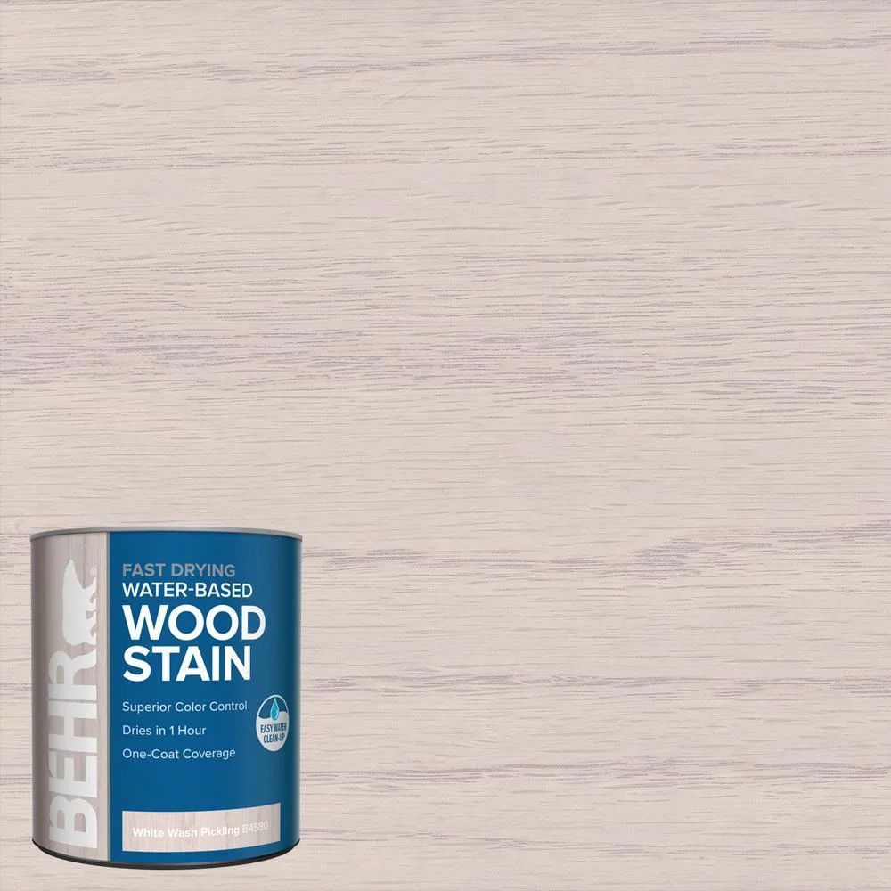 1 Qt. #TIS-580 White Wash Pickling Transparent Water-Based Fast Drying Interior Wood Stain | Walmart (US)