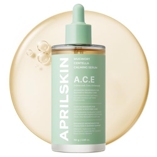 APRILSKIN A.C.E Serum｜Mugwort Centella Serum for Soothing & Calming｜3-Second Claming｜Mugwort Leaf Water 50% + Centella Leaf Water 40% for Troubled Skin｜Korean Skin Care｜3.88 oz | Amazon (US)