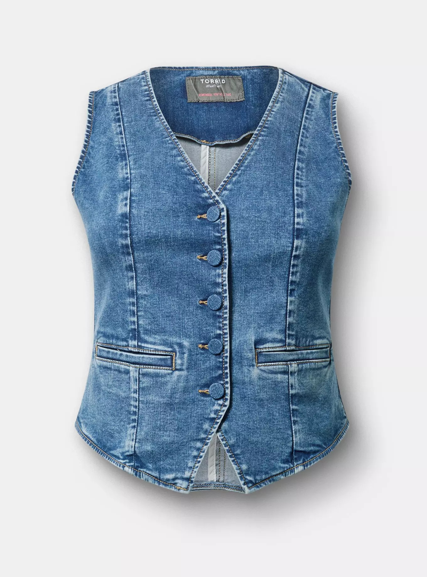 Vintage Stretch Denim Vest | Torrid (US & Canada)