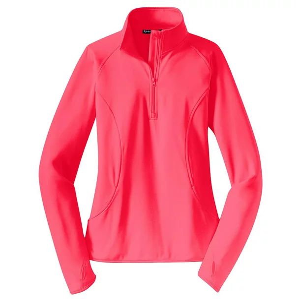 Sport-Tek Women's Performance 1/2 Zip Sport-Wick Pullover - Walmart.com | Walmart (US)