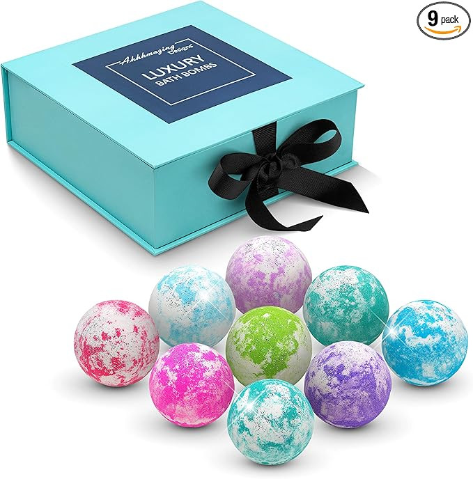 XXL luxury bath bombs for women, bubble bath for women, gifts for her, self care gifts for women,... | Amazon (US)