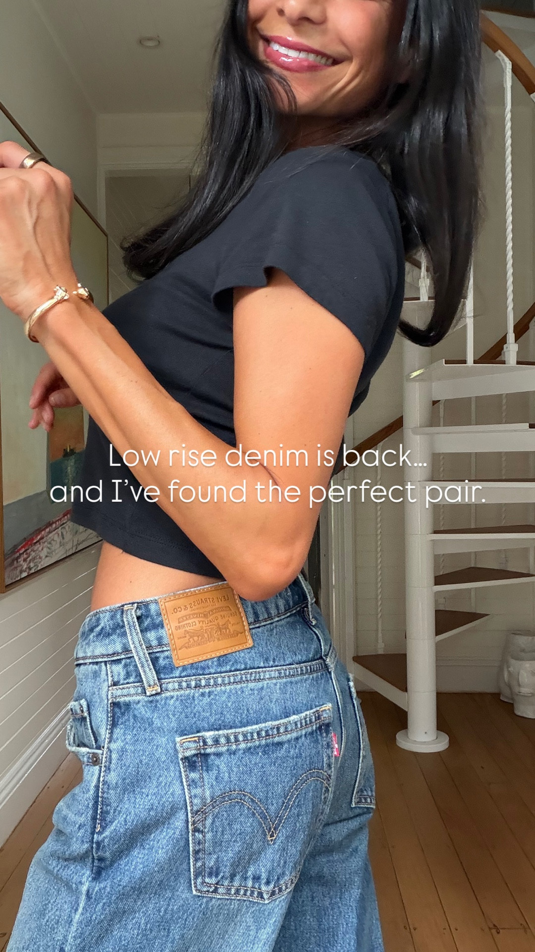 Low rise denim is back! 

Wearing a size 25 jean (true to size). Size S jacket and M in both the tops. 

#LTKaustralia #LTKjeans #LTKautumn