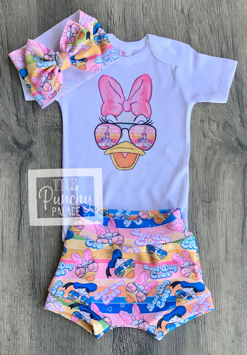 Baby Full Outfit Set / Toddler Full Outfit Set / Trendy Baby Clothes / Disney Daisy Duck Clothing... | Etsy (US)