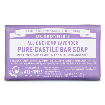 Dr. Bronner's Bar Soap - Lavender - 5oz | Target