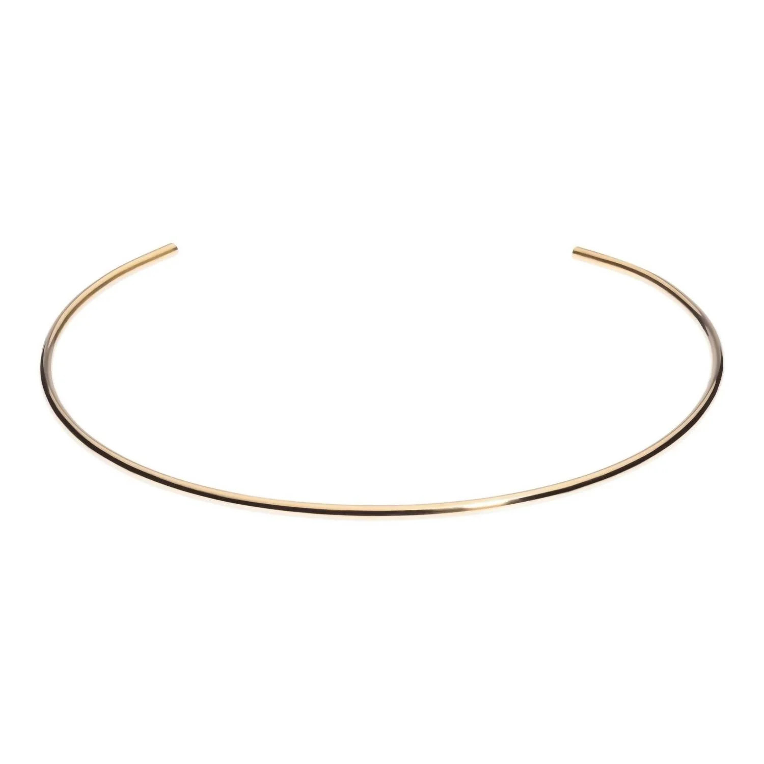Thin Round Choker In Gold | Shop Simon