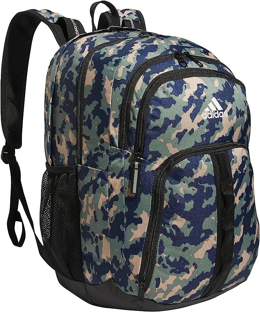 adidas Prime 6 Backpack, Essential Camo Crew Navy-Silver Green/Black, One Size | Amazon (US)