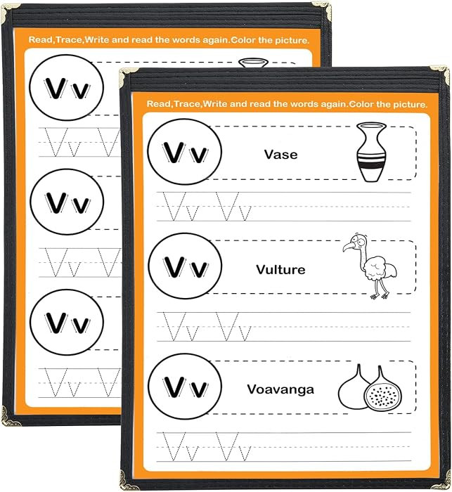 2PCS 8.5 x 11 Inch Menu Covers, 1 Page 2 View Clear PVC Menu Covers | Amazon (US)