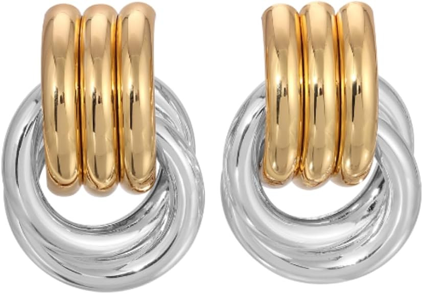 Mini Knot Earrings – Sculptural Twisted Design – Lightweight | Amazon (US)