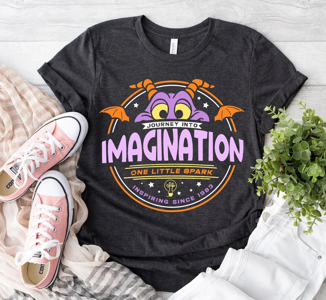 Disney Figment Journey Into Imagination One Little Spark Shirt, Disney Epcot Purple Dragon Tee, D... | Etsy (US)