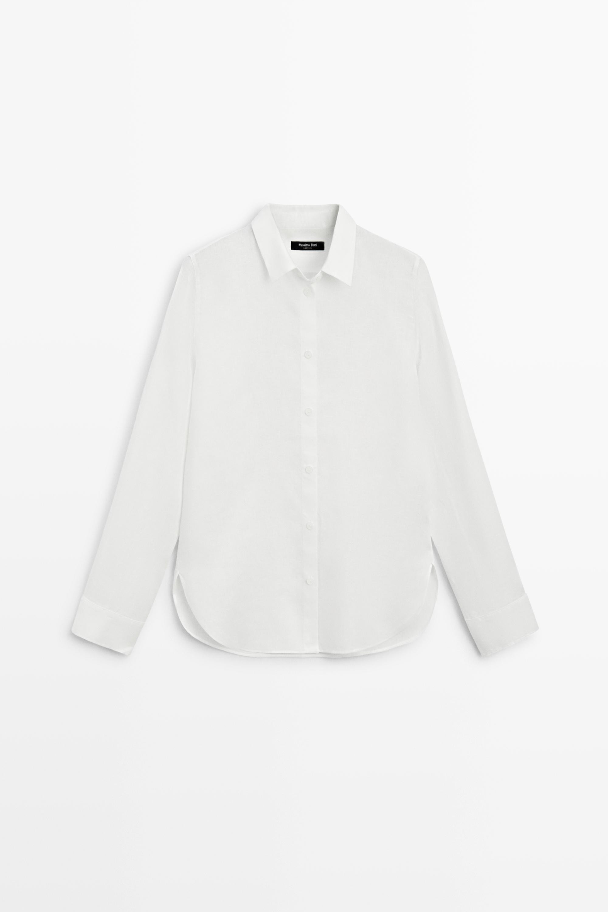 Soepelvallend 100% linnen overhemd | Massimo Dutti NL