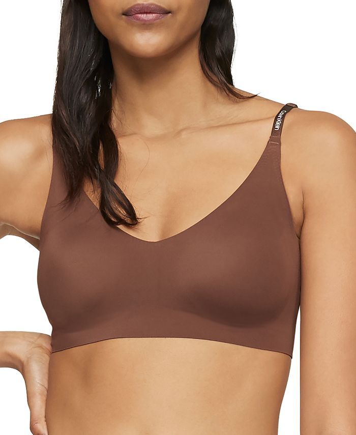 Calvin Klein Invisibles Comfort Lightly Lined Triangle Bralette QF5753 & Reviews - All Bras - Wom... | Macys (US)