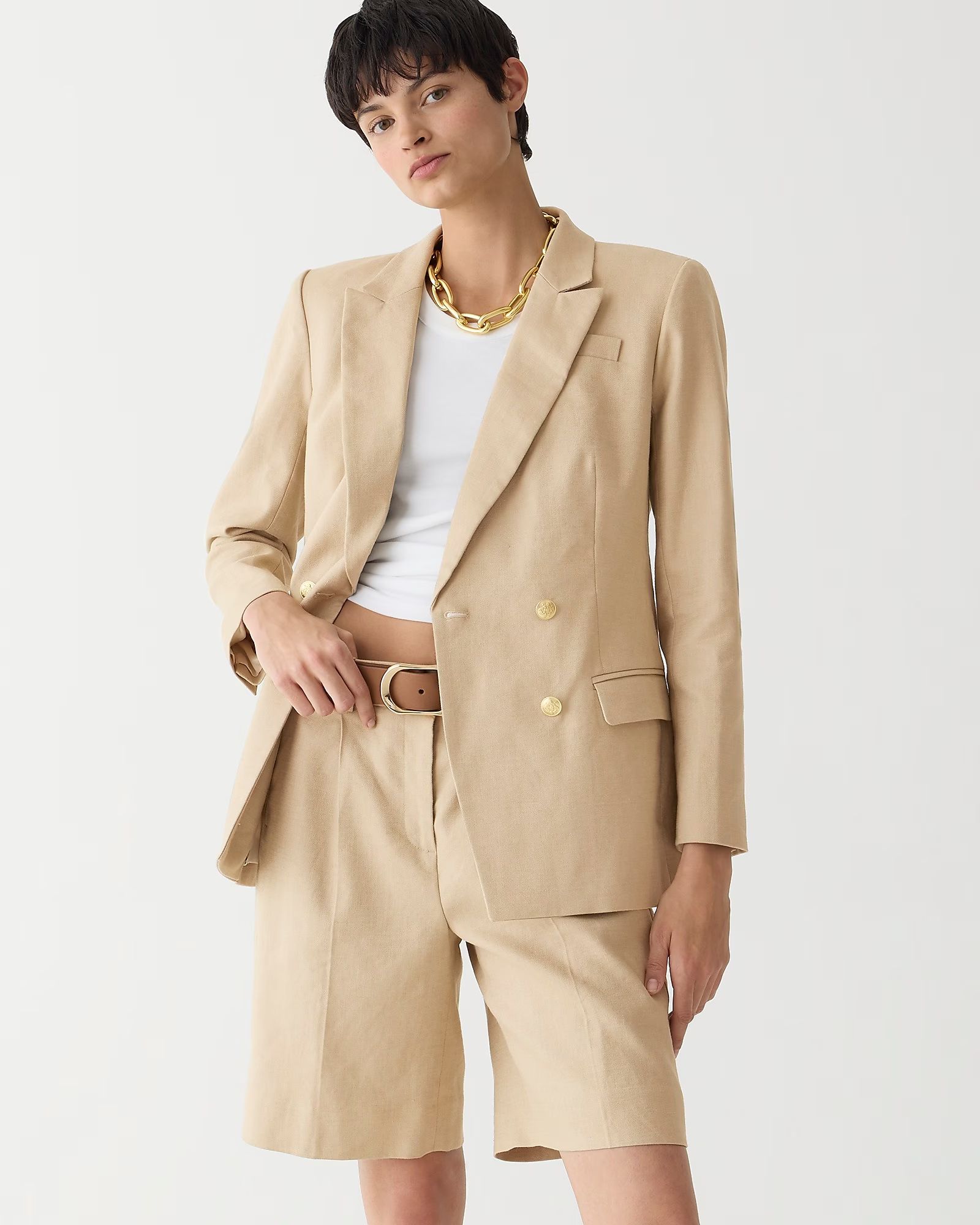 Greta blazer in stretch linen blend | J. Crew US