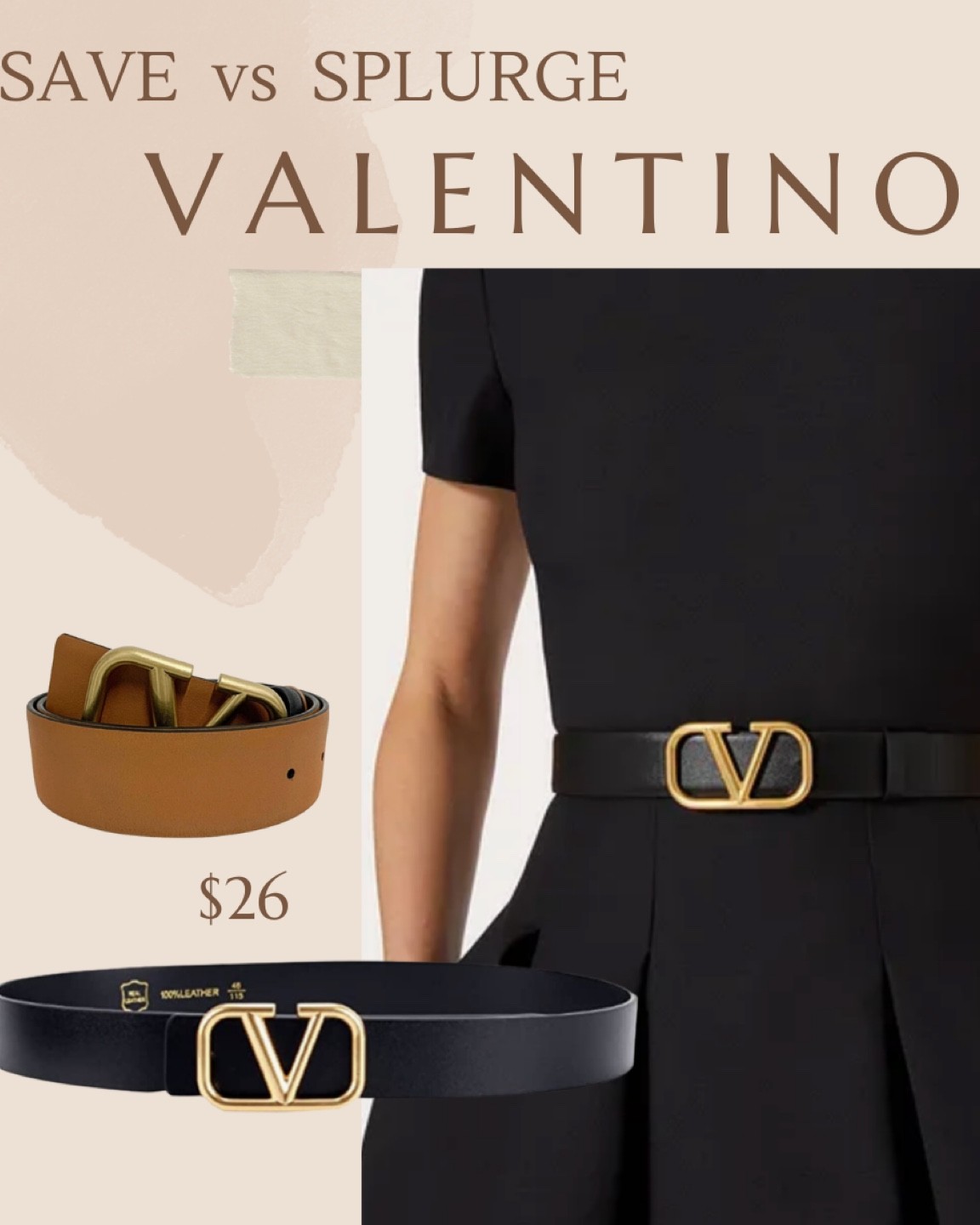 Black Leather Waist Belt With … curated on LTK