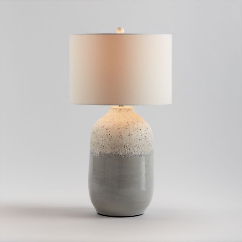 Quinn Large White Ceramic Table Lamp + Reviews | Crate & Barrel | Crate & Barrel