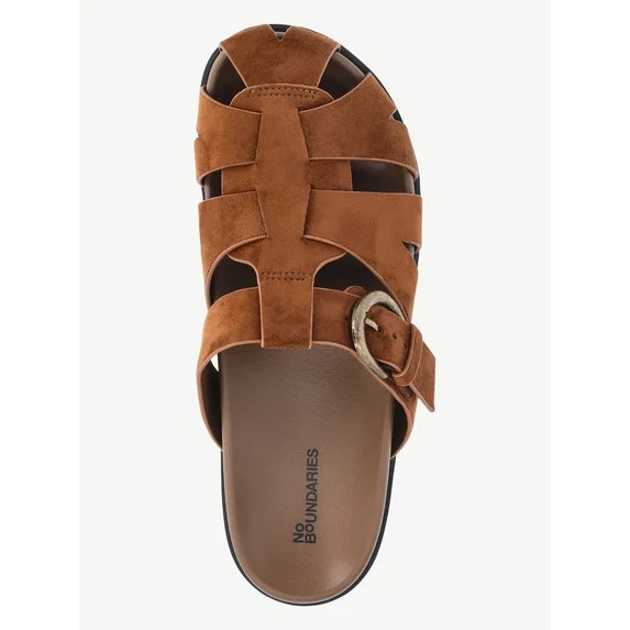 No Boundaries Faux Suede Fisherman Clogs, Women's | Walmart (US)