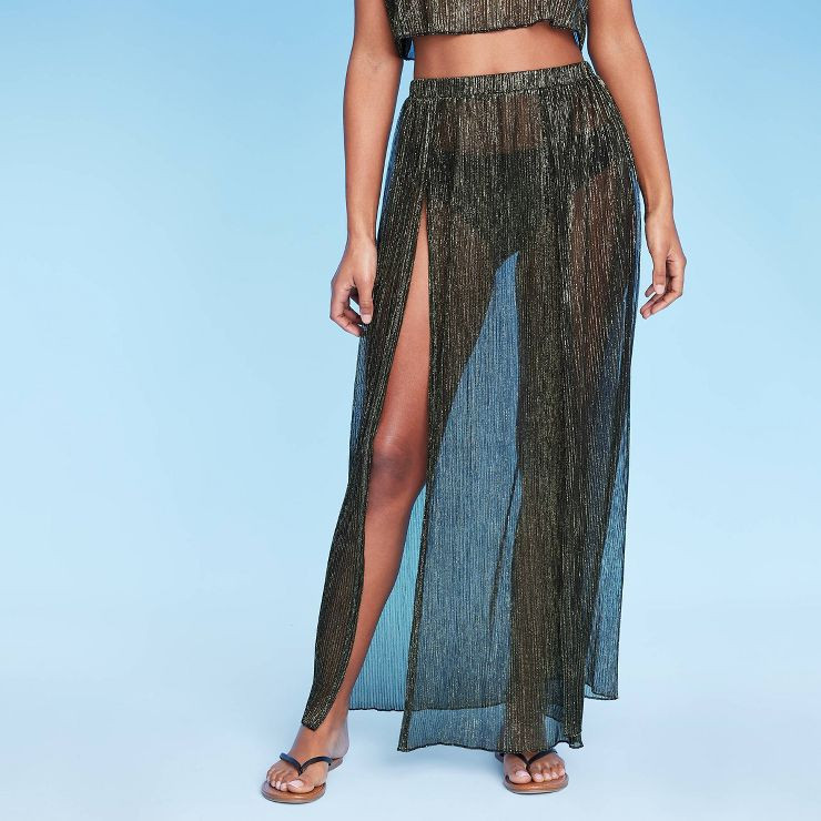 Women's High Slit Lurex Cover Up Dress - Swimsuit Cover Up, Target Style | Target