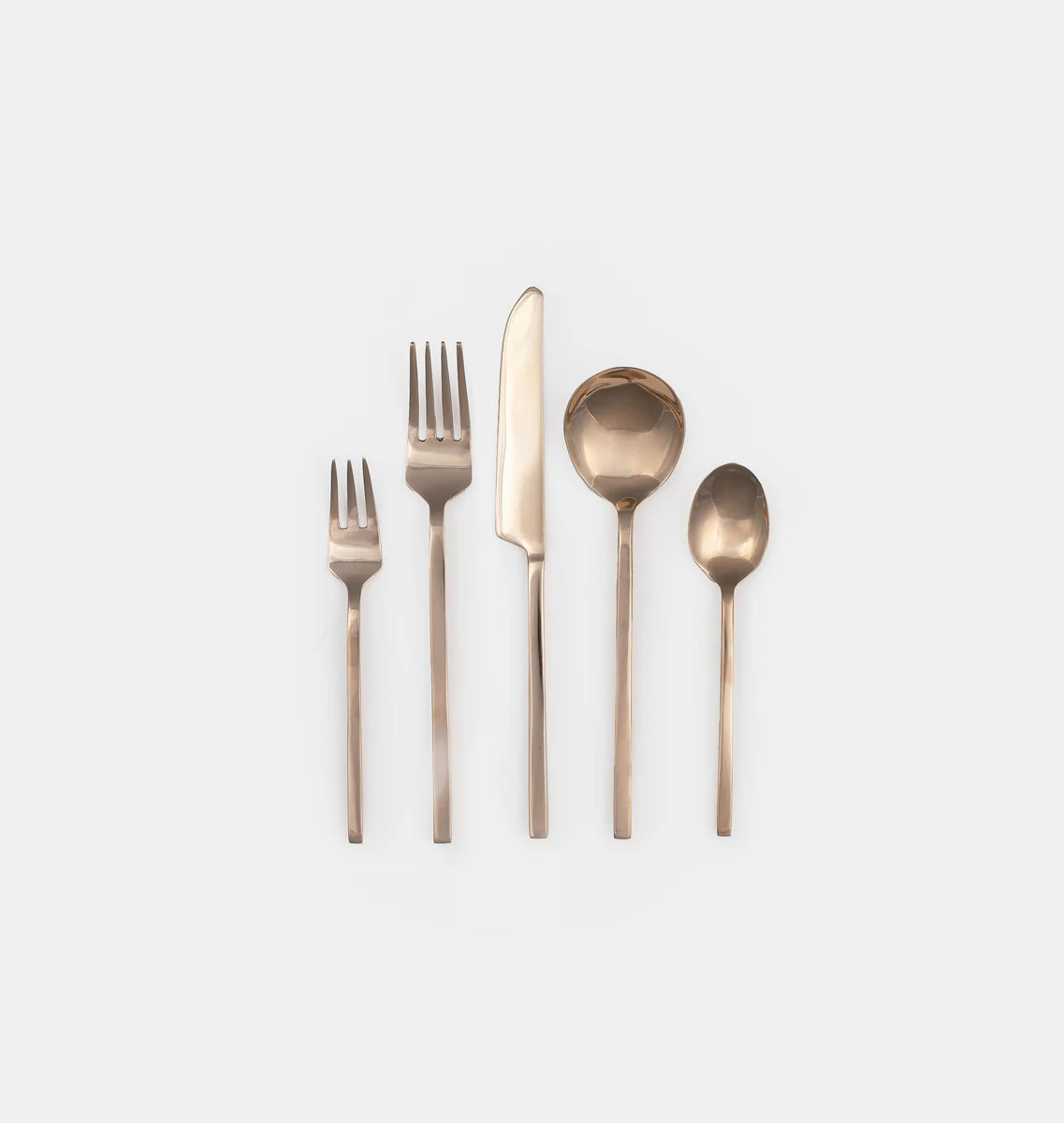 Hand Cast Bronze Flatware Set | Amber Interiors
