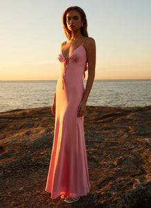 Flora Satin Maxi Dress - Candy | Peppermayo (Global)