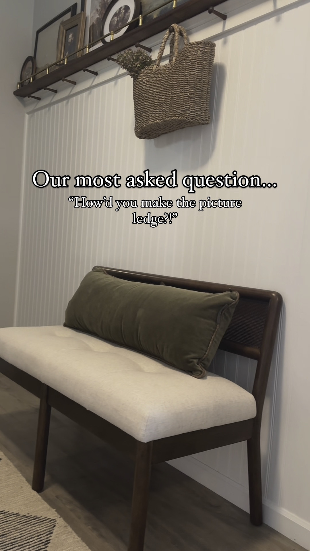 The step by step how to of how we built our entryway picture ledge! I love being able to display all this art 😍

#LTKStyleTip #LTKHome #LTKWatchNow