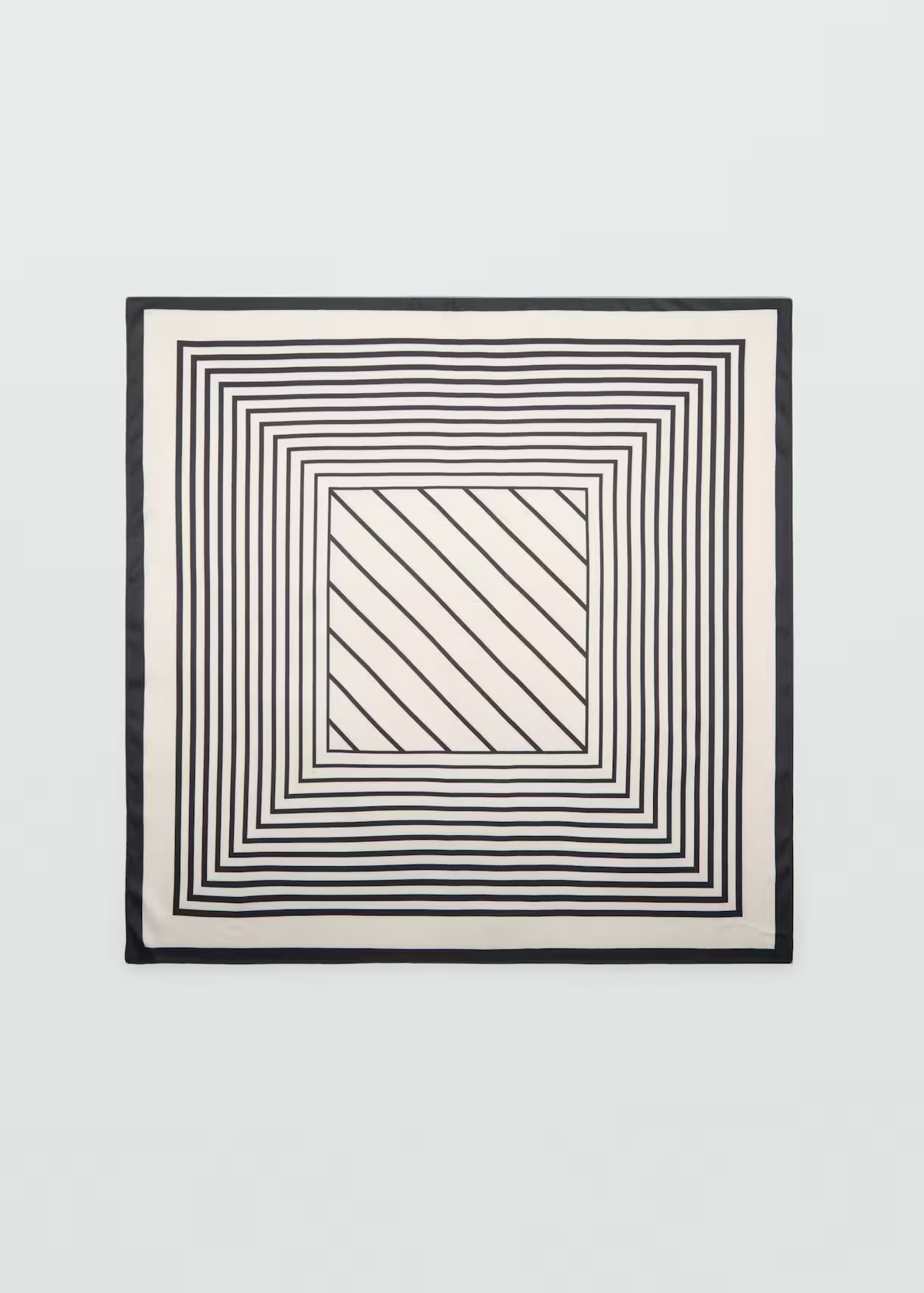 Geometric stripe-print scarf - Women | MANGO USA | Mango (US/MX/AU)