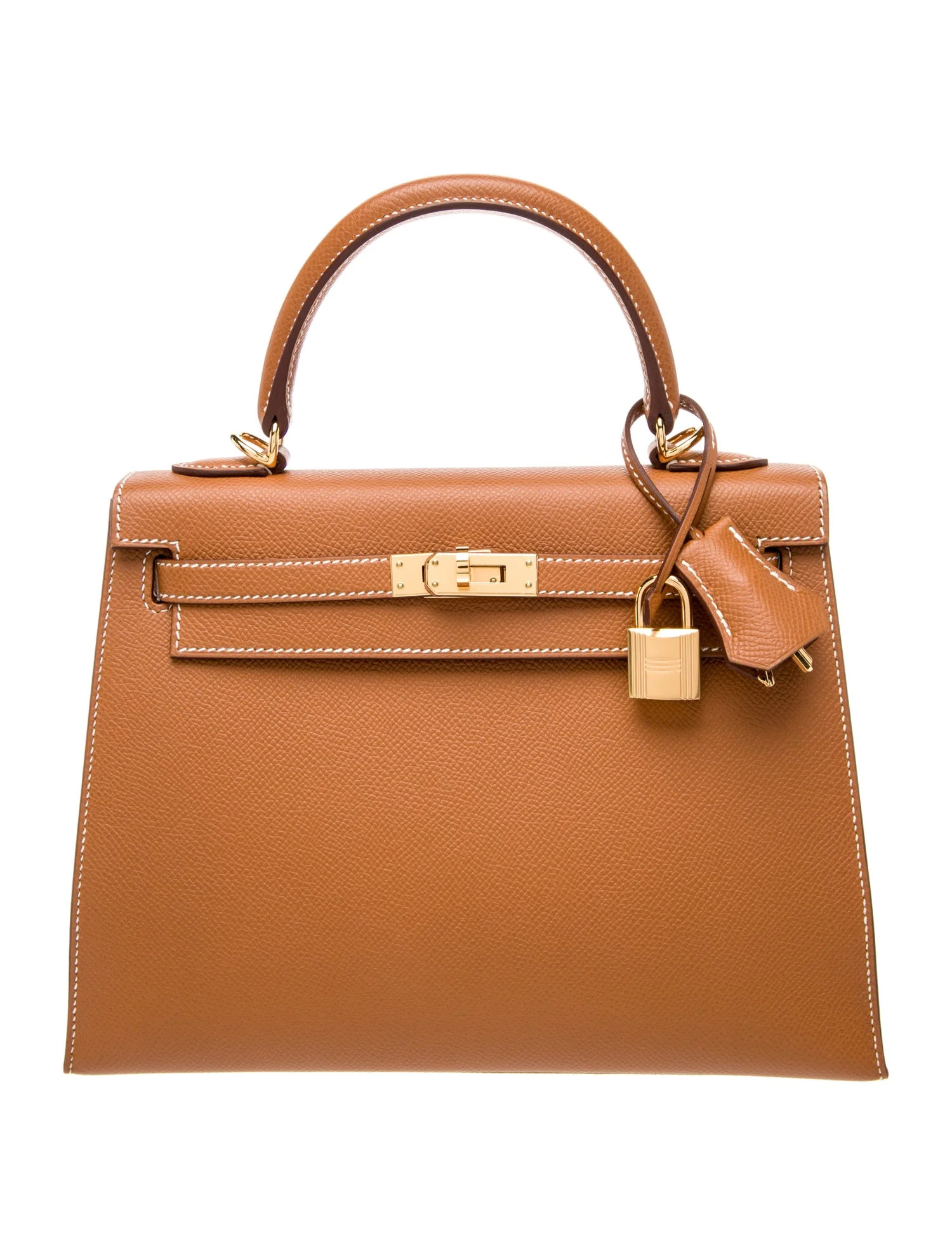 Hermès Epsom Kelly II Sellier 25 - Brown Handle Bags, Handbags - HER806592 | The RealReal | The RealReal