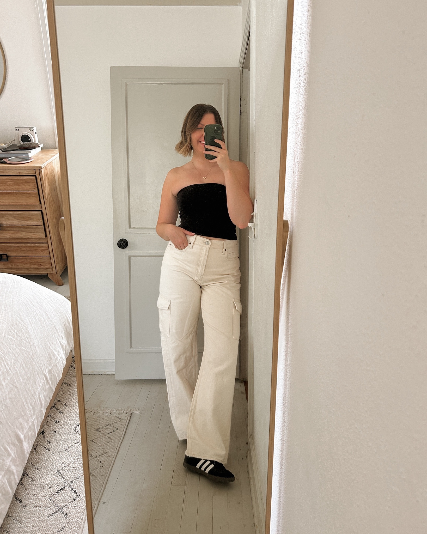 LOVE these high waisted cargos. SIZE DOWN, these run an entire size big IMO. They come in petit, reg, and tall length. I’m wearing a regular and I’m 5’6  

#LTKsalealert #LTKstyletip #LTKfindsunder50