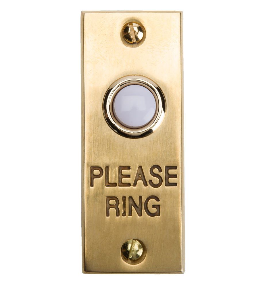 "Please Ring" Doorbell Button Item # C3033 | Rejuvenation