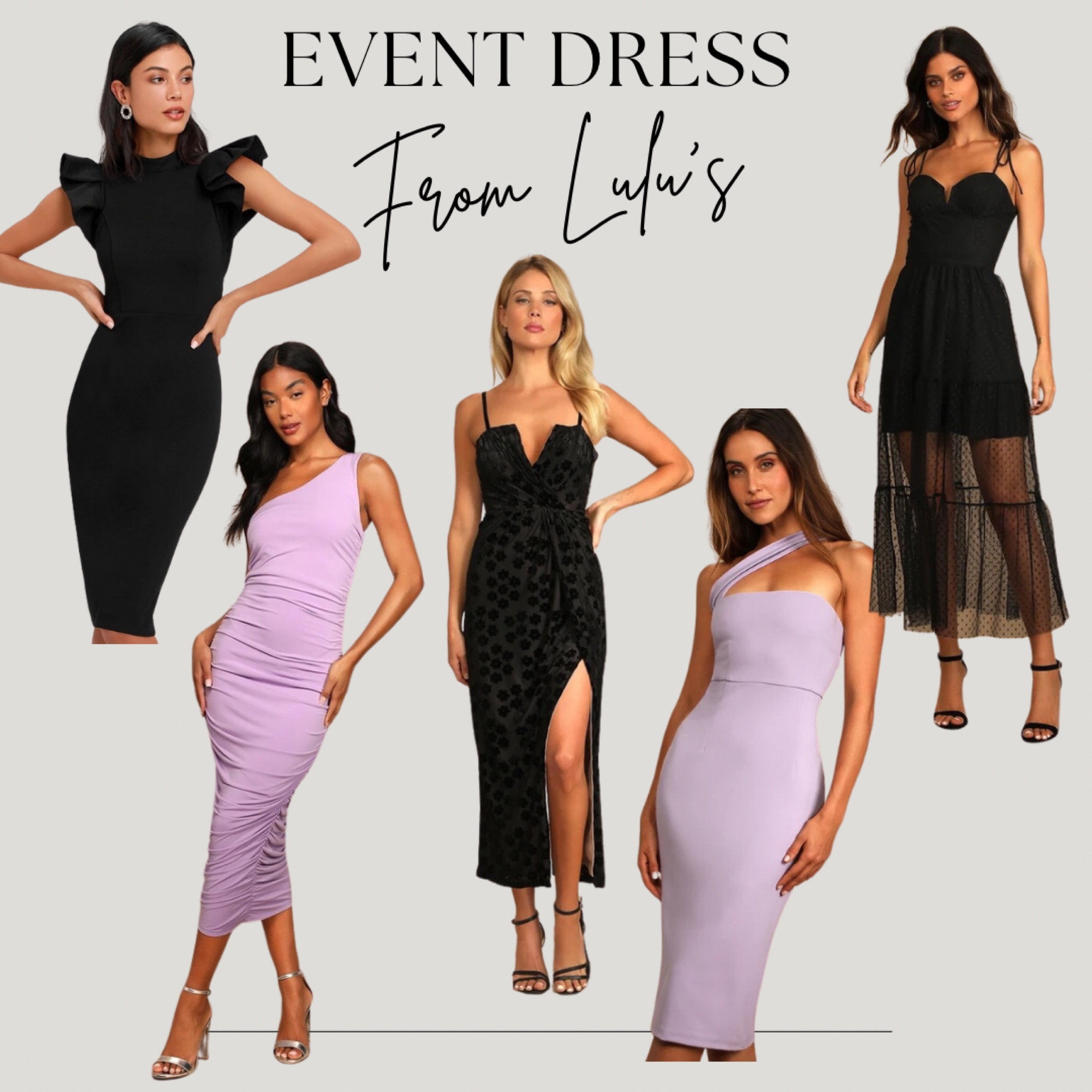 Event dress // wedding guest dress // special occasion dress // black dress // lavender dress // 

#LTKwedding #LTKFind #LTKstyletip