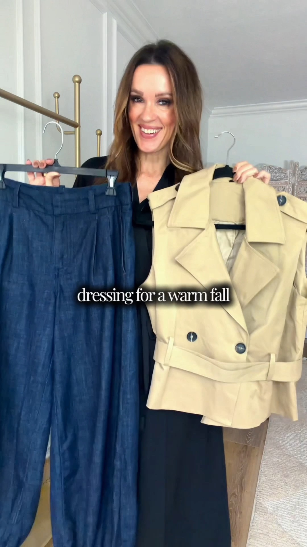 Since fall is being a tad stubborn, warm fall looks will have to do!

Sizing notes:
Trench vest-small
Balloon jeans-size 28, fit TTS. Linked options, too.
Heels-TTS

fall outfit

#LTKootd #LTKgrwm #LTKOver40