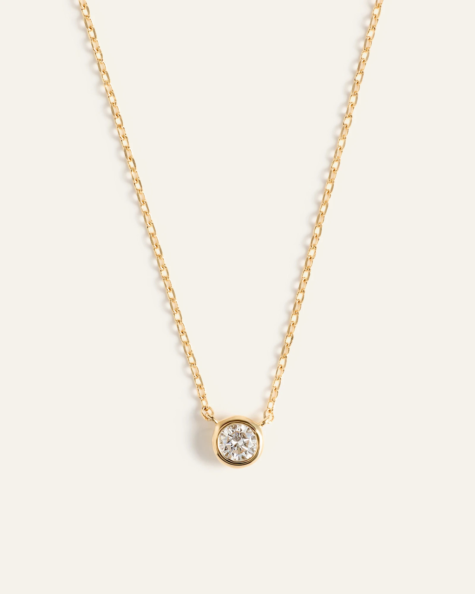 Quince | Women's 14K Gold Diamond Bezel Necklace in Yellow Gold | Quince