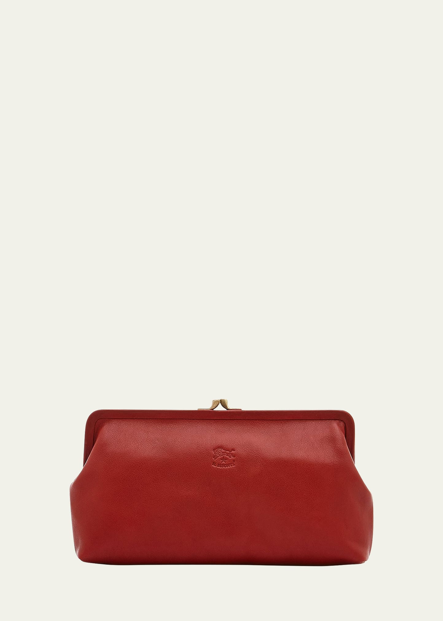 Il Bisonte Classic Vaccjetta Leather Clutch Bag | Bergdorf Goodman