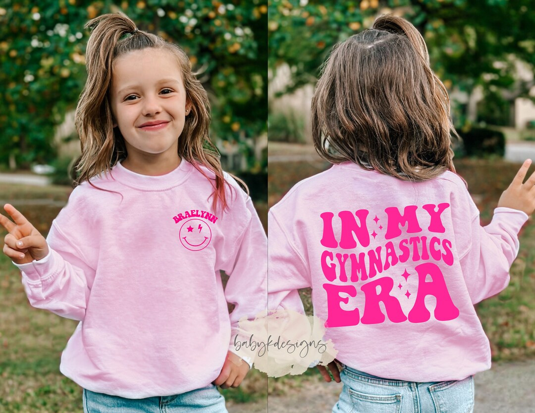 In My Gymnastics Era, Girl Gymnast Shirt, Personalized Name Sweater, Toddler Gymnastic Sweatshirt... | Etsy (US)