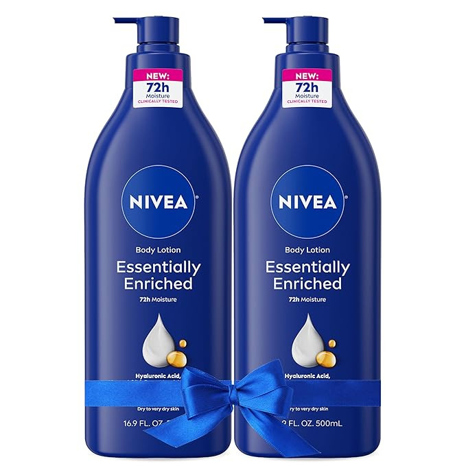 NIVEA Essentially Enriched Body Lotion for Very Dry Skin with Hyaluronic Acid, Almond Oil and Dee... | Amazon (US)