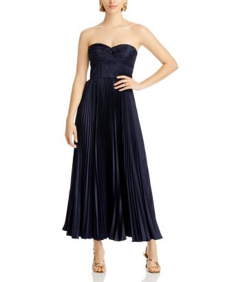 Ruched Bustier Pleated Dress | Bloomingdale's (US)