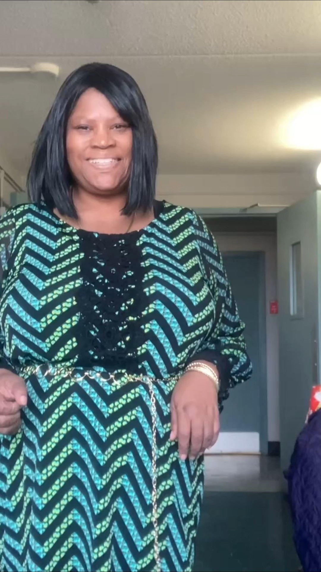 Beautiful plus size blue, green, and yellow top with black knitted panel.

#LTKBeauty #LTKPlusSize #LTKOver40