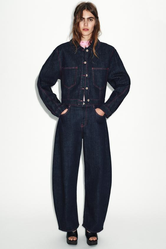 Z1975 BARREL HIGH WAIST JEANS | Zara Canada