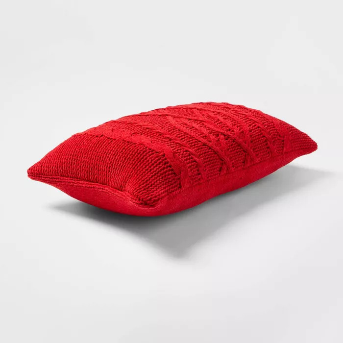 Cable Knit Chenille Throw Pillow - Threshold™ | Target