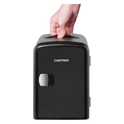 Chefman Portable 6-Can Mini Fridge - Black | Target