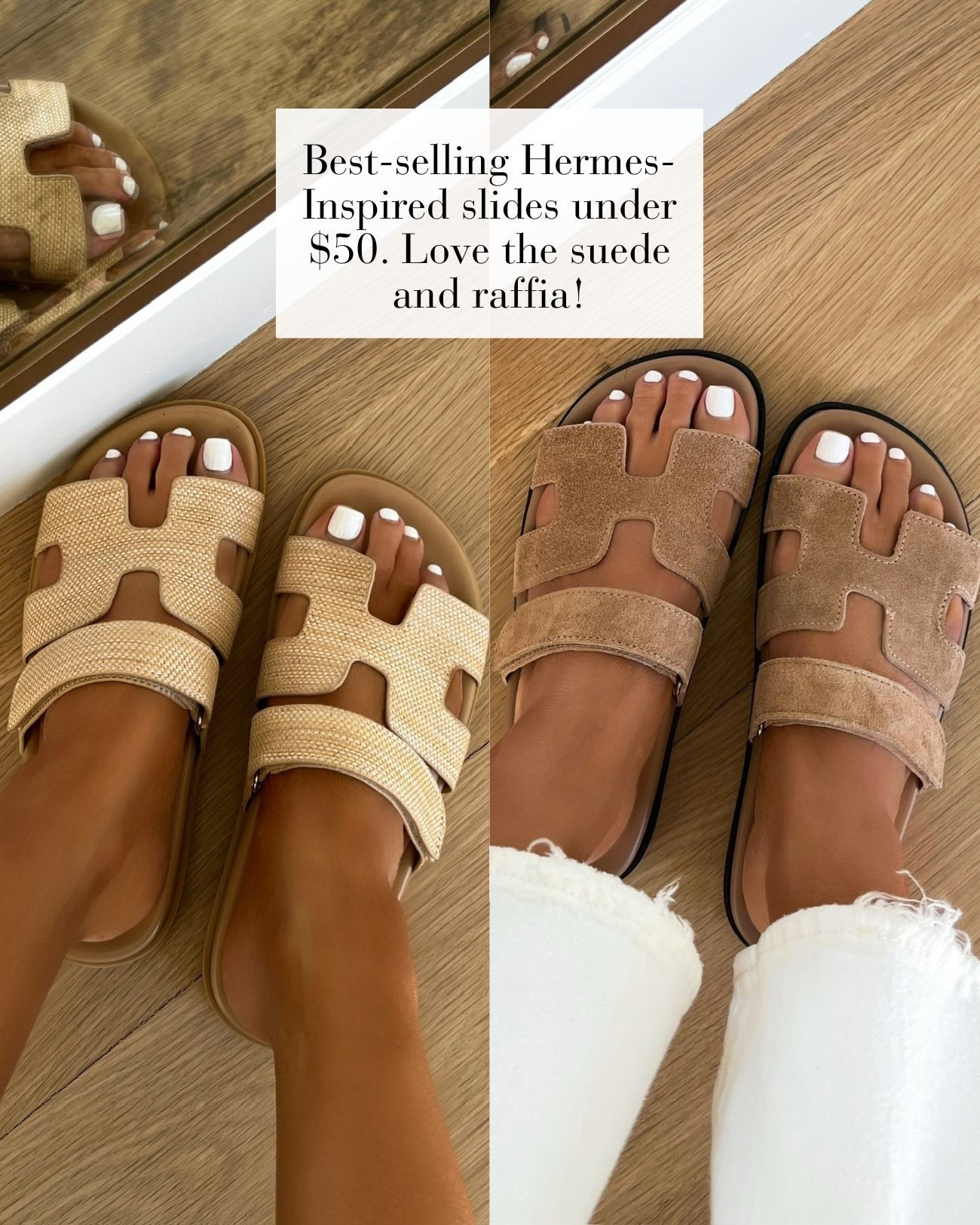 The comfiest spring sandals under $50!
Love these Hermes inspired slides from Amazon! So chic and perfect for more casual outfits. They work with jeans, shorts, vacation outfits and beyond! 

#LTKOver40 #LTKTravel #LTKmomlife
