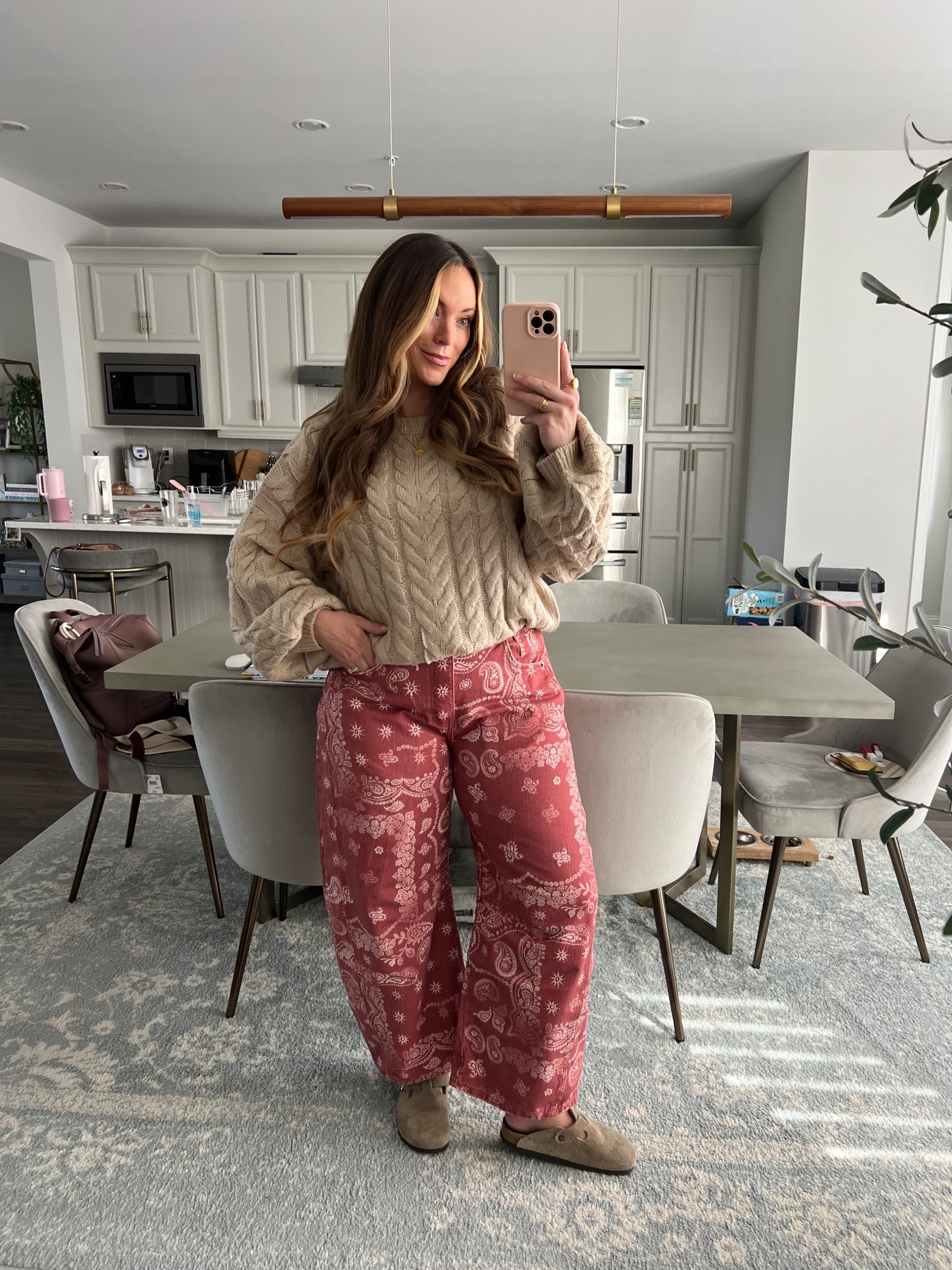 Coziest sweater and love the print on these pants! 

#LTKFallSale #LTKSeasonal #LTKMidsize