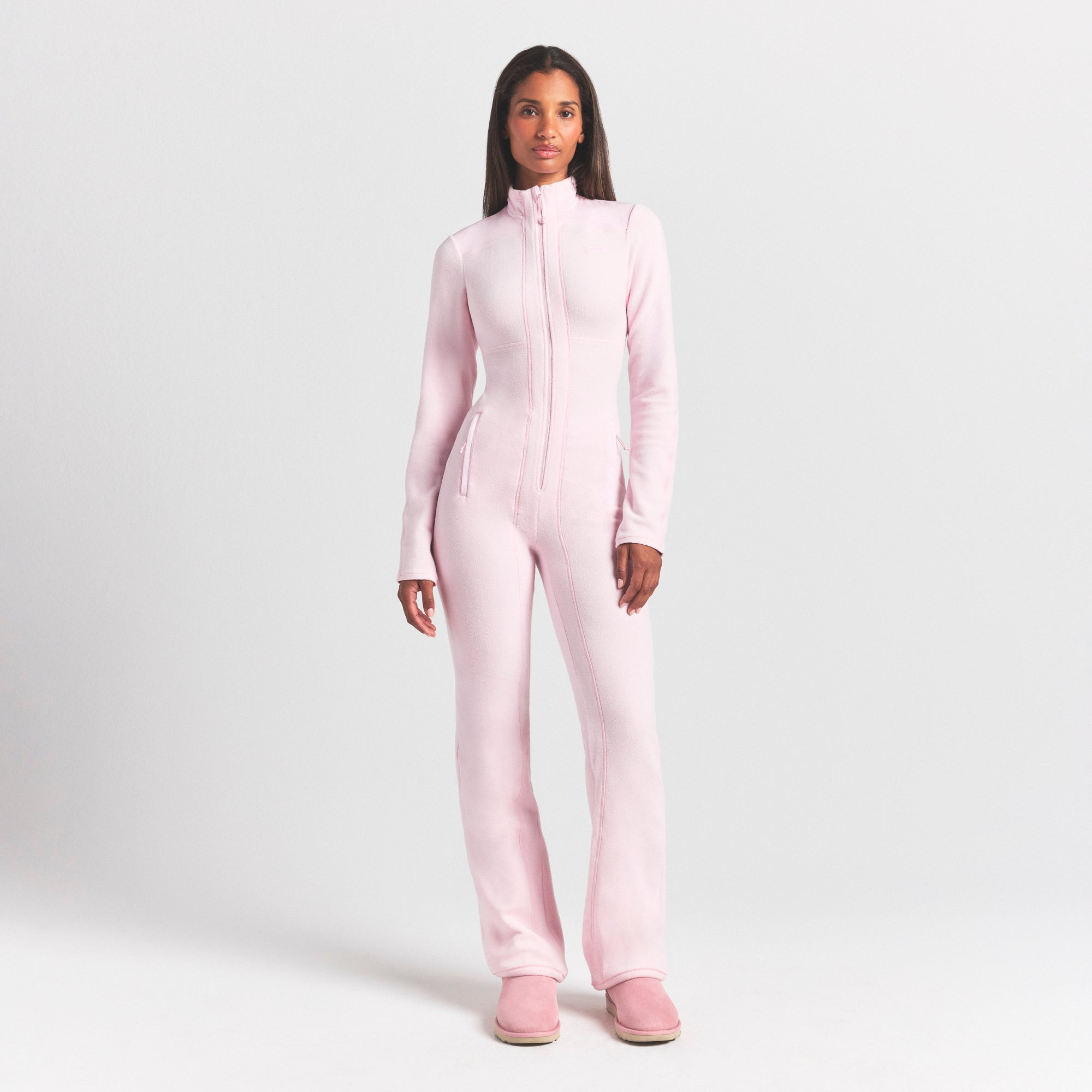 SKIMS Catsuit (Bodysuit) | Pink | XS | Outdoor Fleece | SKIMS (US)