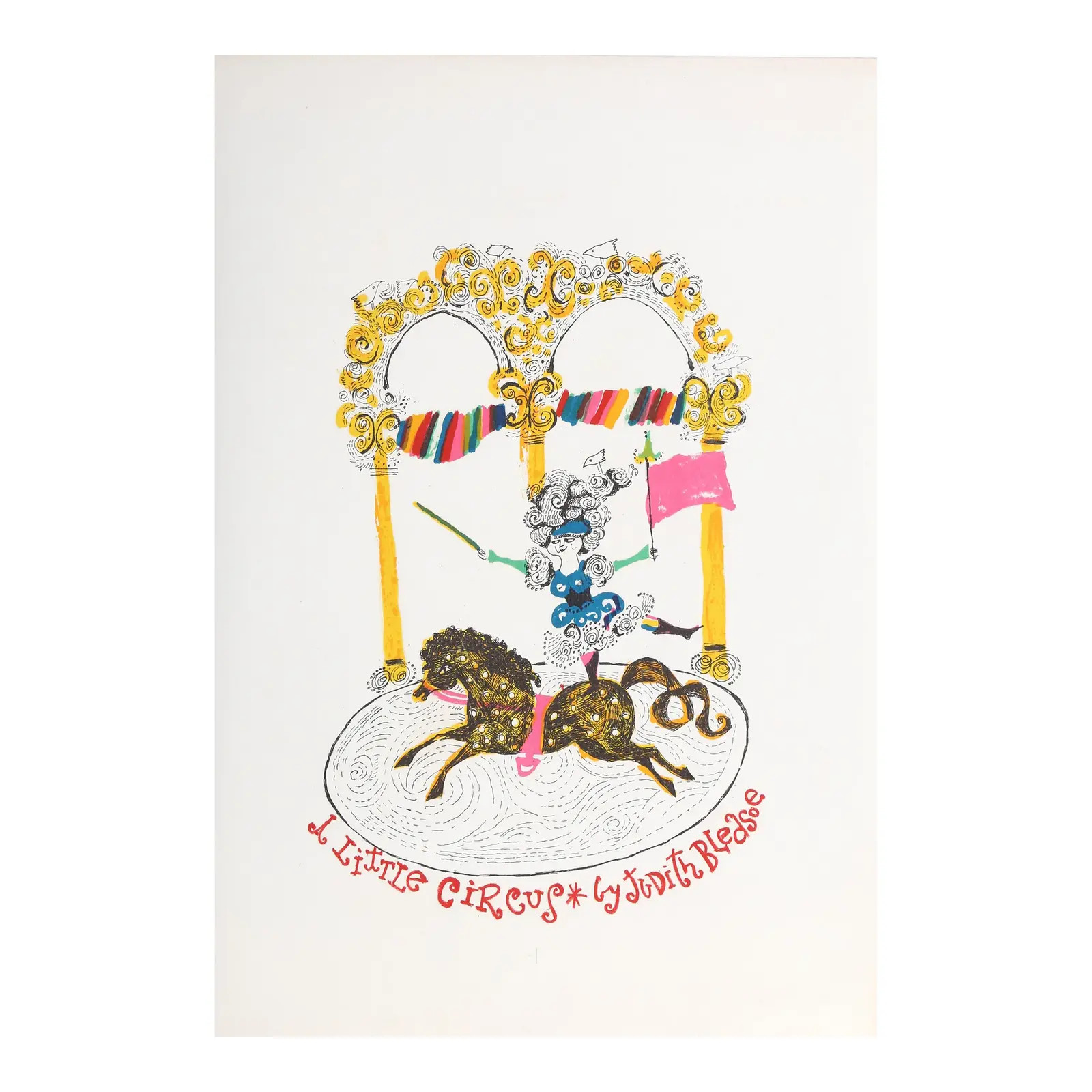 Horse Dancer (Cover Page) From a Little Circus, Judith Bledsoe | Chairish