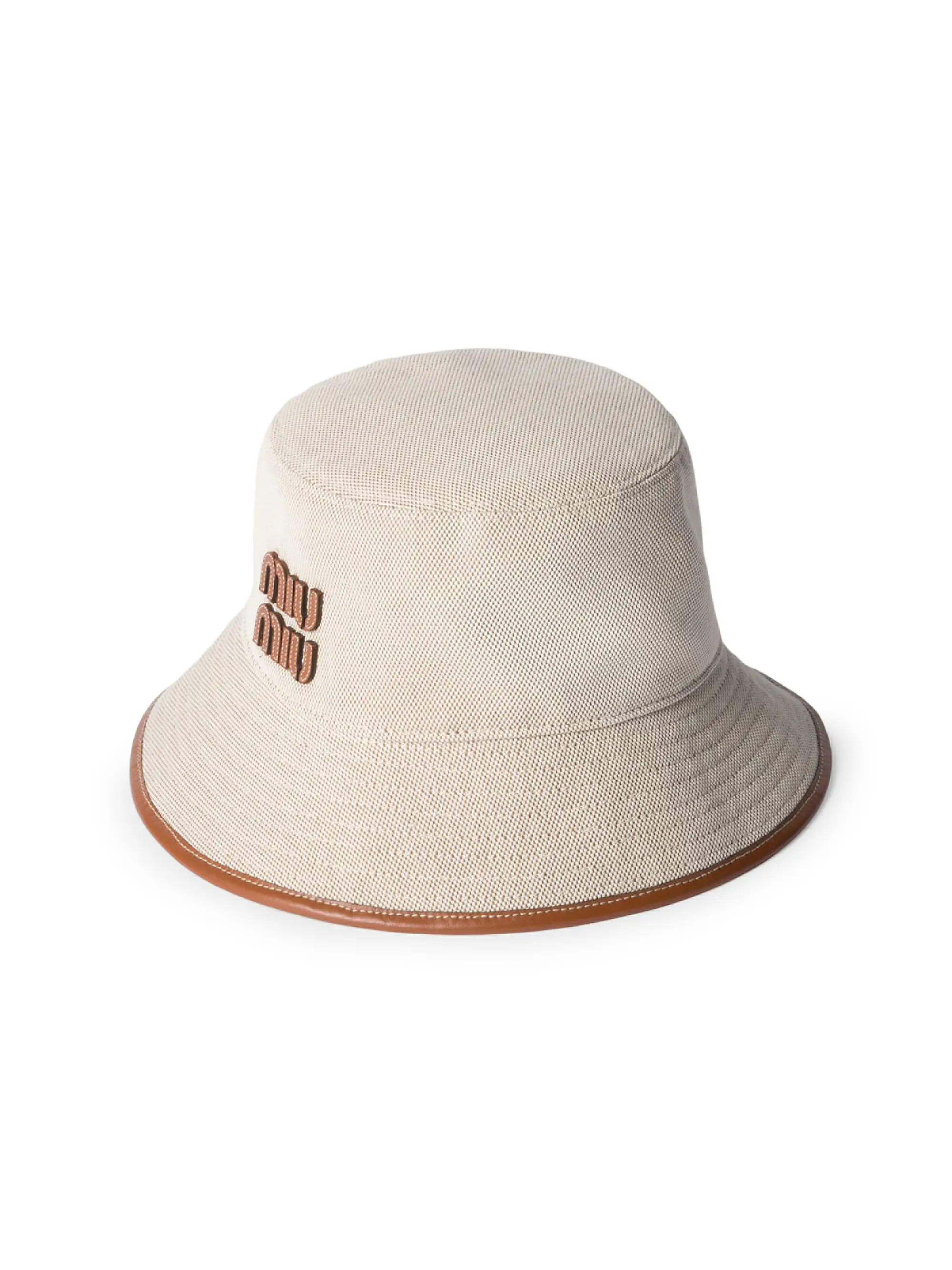 Canvas and Leather Bucket Hat | Saks Fifth Avenue